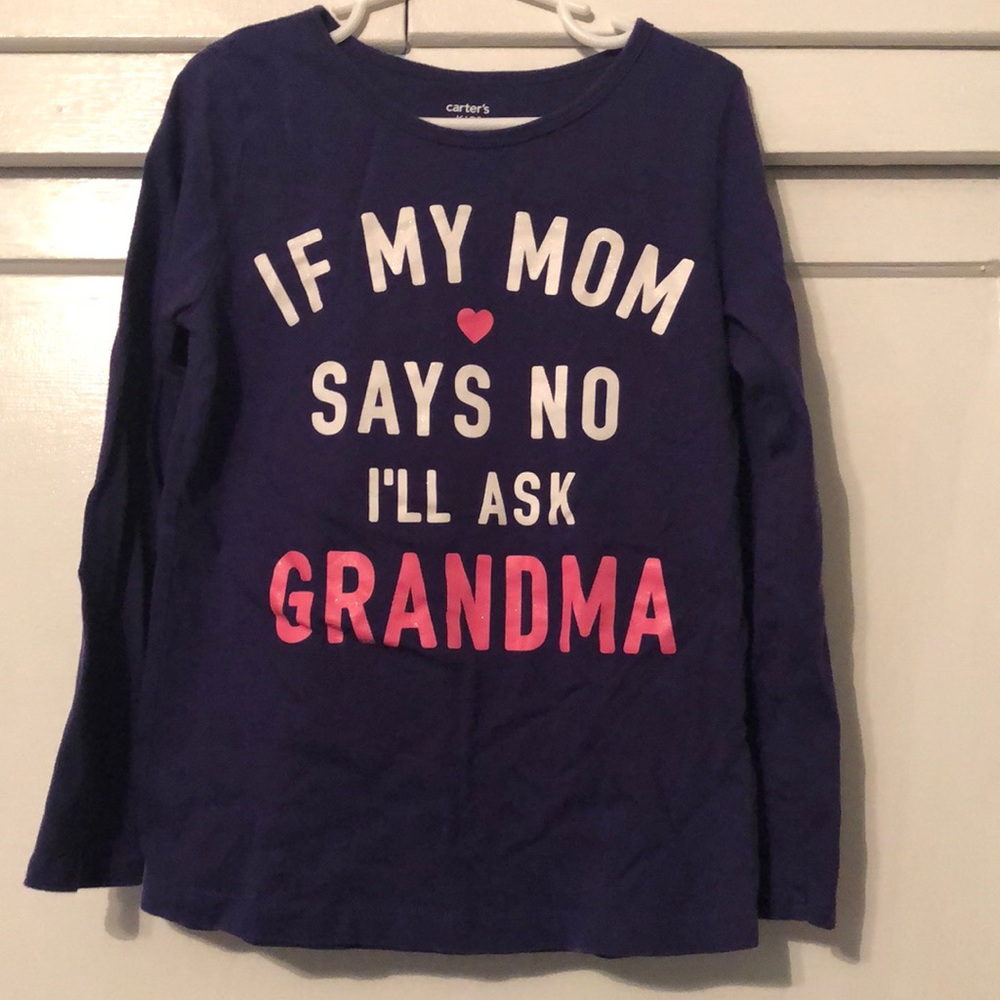 Girls purple long sleeve shirt